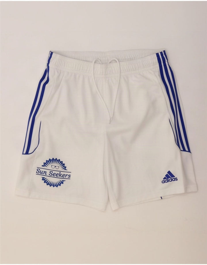 Adidas Masculino Climalite Graphic Sport Shorts Grande Poliéster Branco