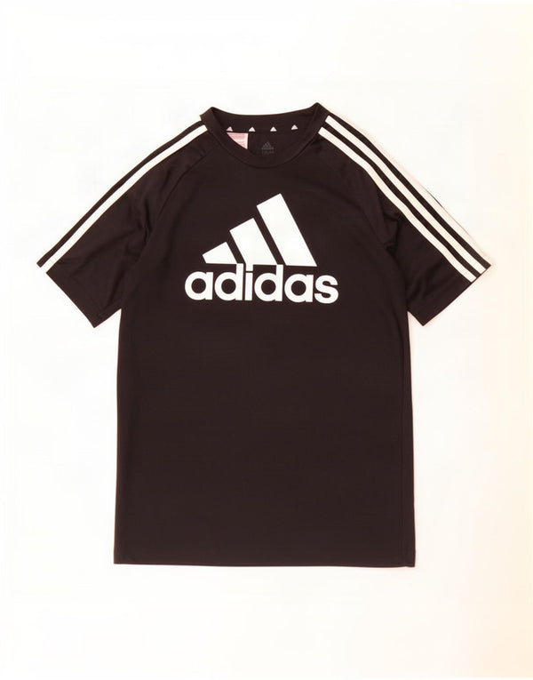Camiseta Adidas Boys Aeroready Graphic Top 13-14 Anos Preto Poliéster