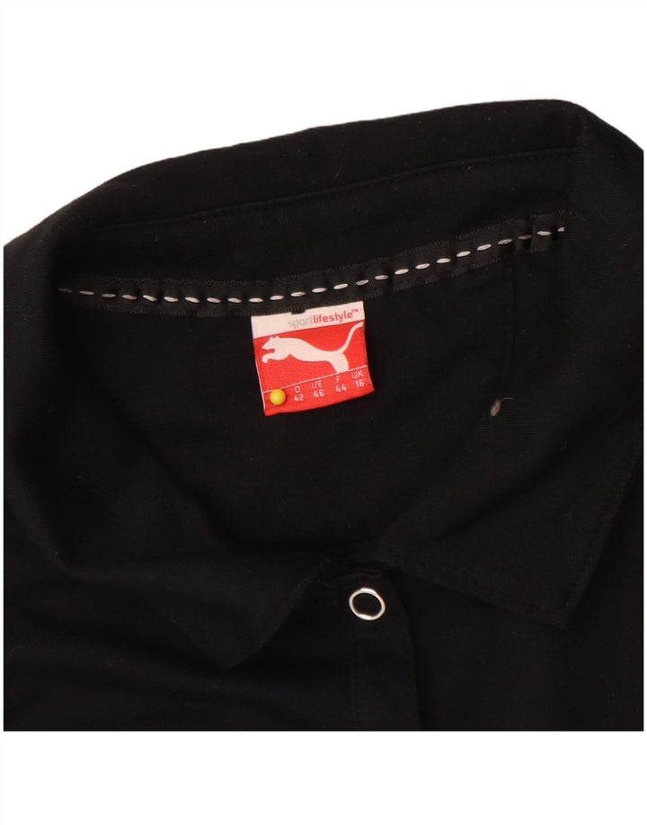 Camisa polo feminina Puma UK 16 grande preta
