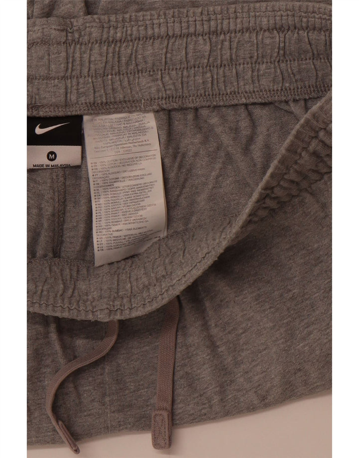 Shorts esportivos masculinos NIKE médio cinza algodão