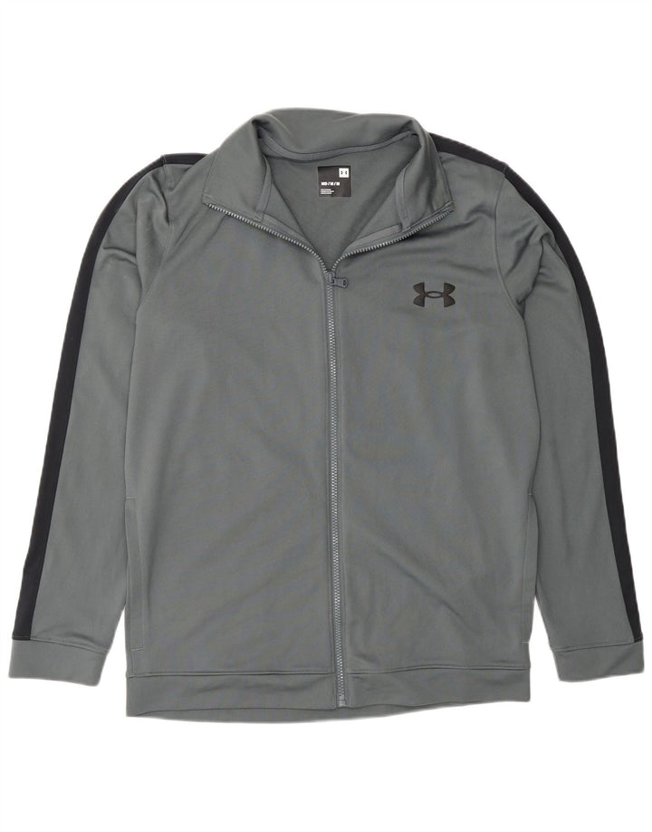 Under Armour Mens Regular Fit Tracksuit Top Jacket Medium Grey Colourblock