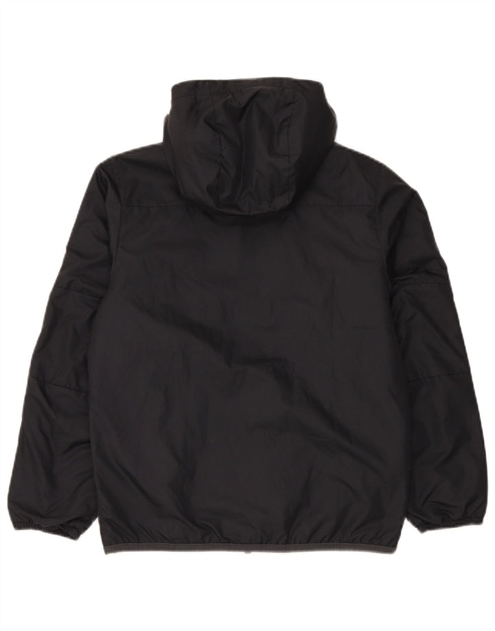 Jaqueta corta-vento Nike Boys com capuz 10-11 anos médio preto poliéster