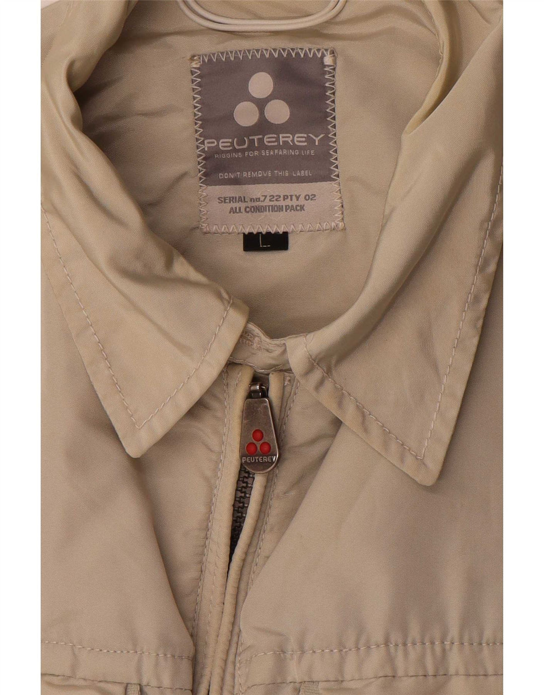 Jaqueta utilitária masculina PEUTEREY UK 40 grande bege