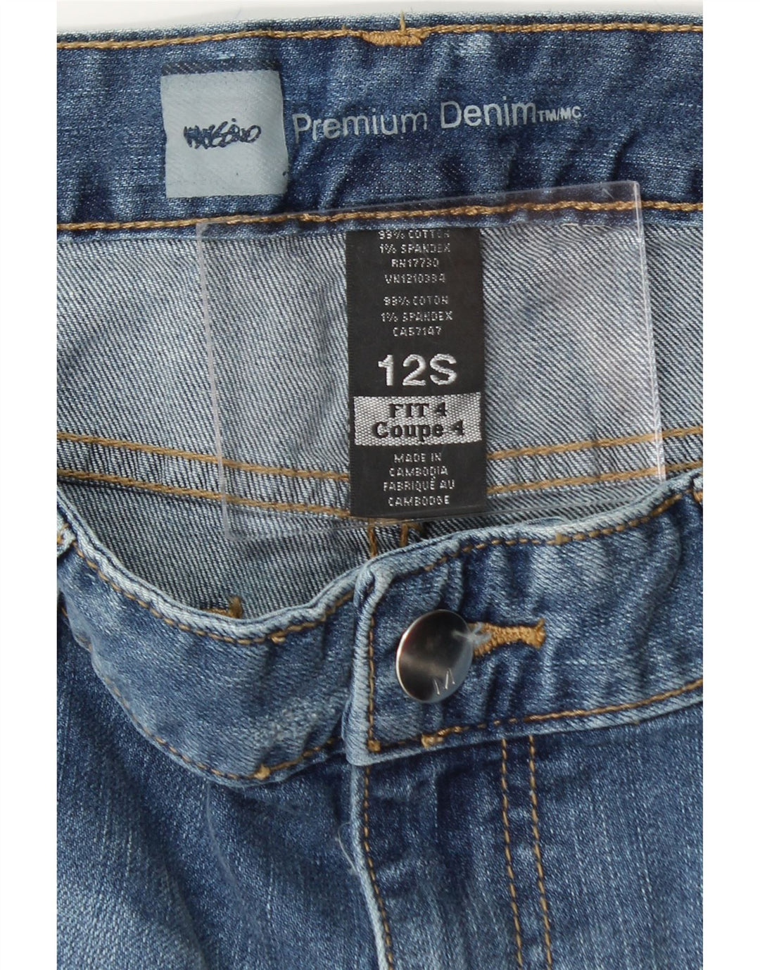 MOSSIMO Womens Curvy Bootcut Jeans US 12 Large W34 L30 Blue Cotton Vintage Mossimo and Second-Hand Mossimo from Messina Hembry 