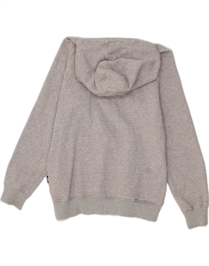 KAPPA Boys Graphic Hoodie Jumper 13-14 Years Grey Cotton Vintage Kappa and Second-Hand Kappa from Messina Hembry 