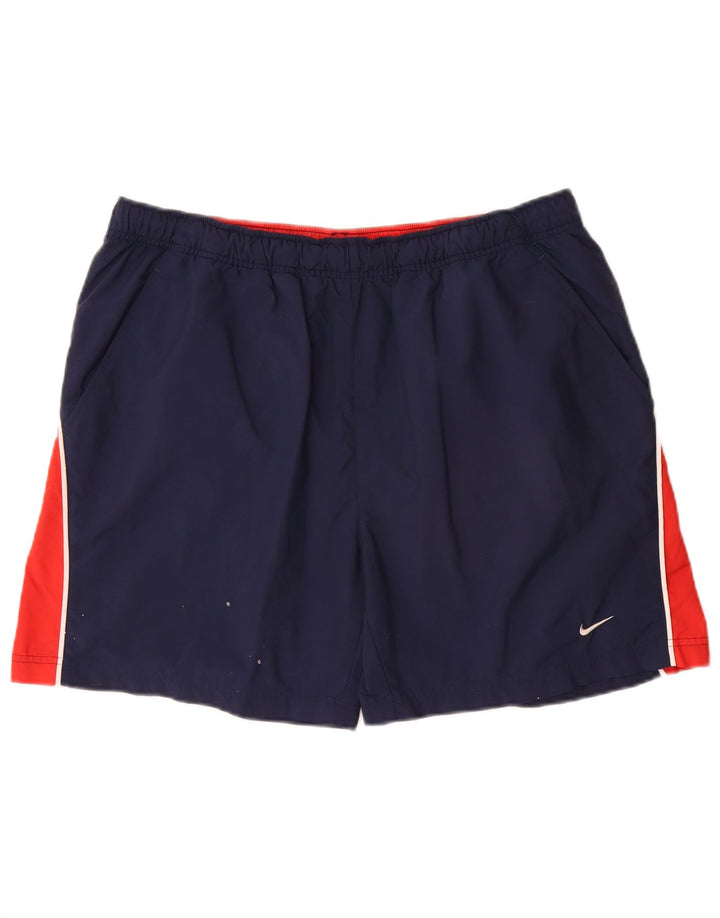 Shorts esportivos masculinos NIKE XL azul marinho bloco colorido