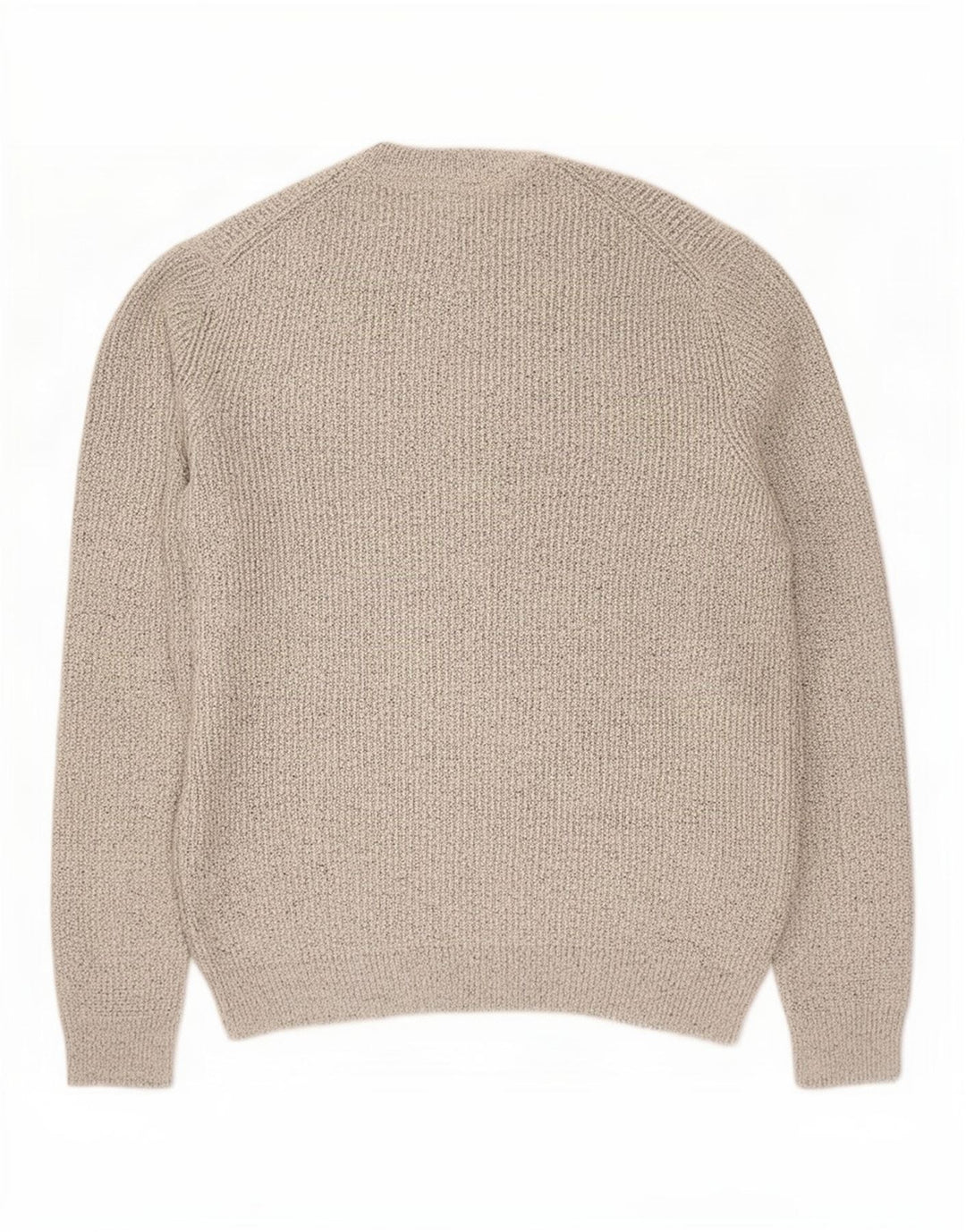 Suéter masculino Marks & Spencer com gola redonda, grande poliamida manchada cinza