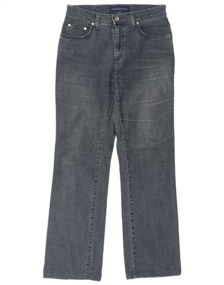 Jeans retos femininos TRUSSARDI W27 L29 algodão azul