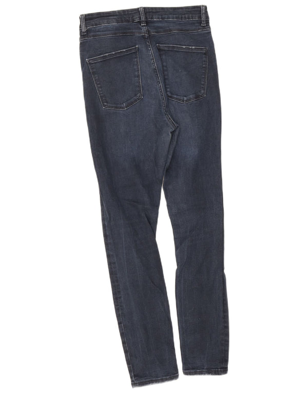 Zara Jeans Skinny Feminino EU 40 Médio W30 L26 Azul Marinho Algodão