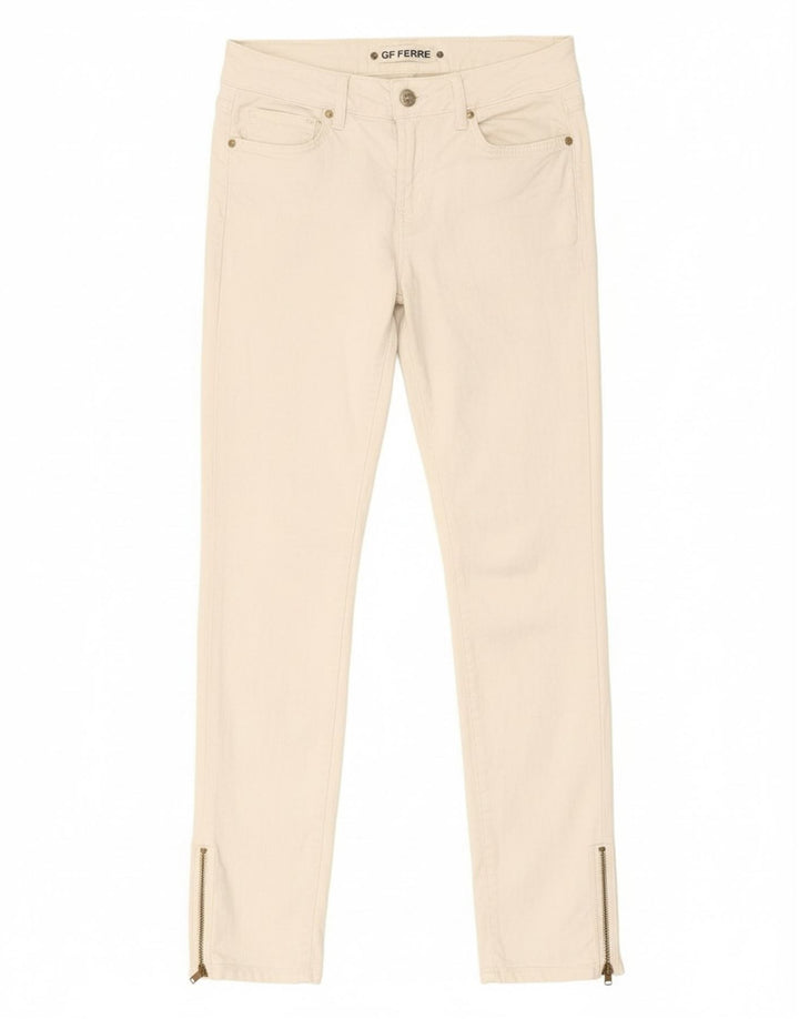 GF FERRE Jeans Slim Feminino W28 L29 Branco