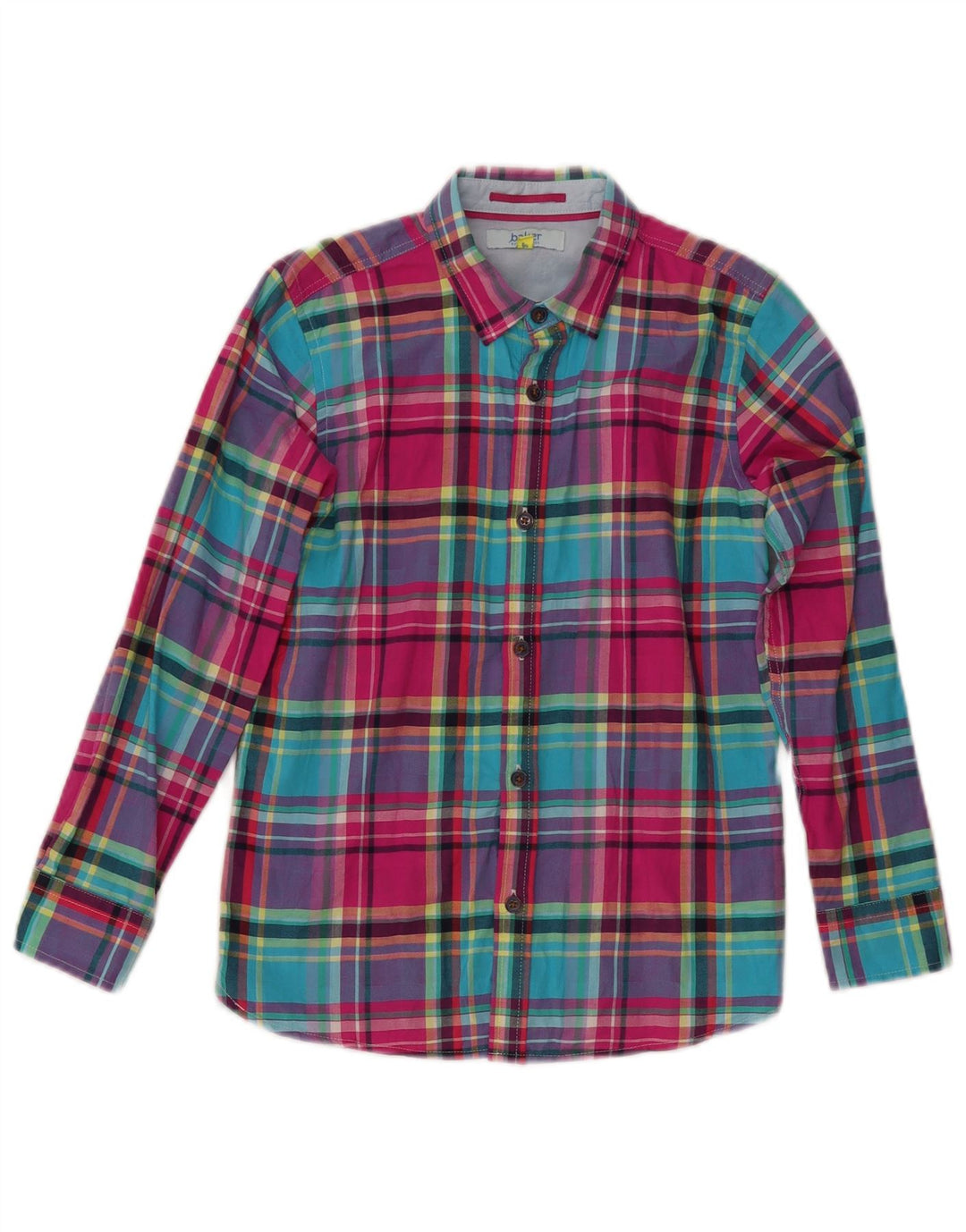 Camisa de flanela masculina TED BAKER 9-10 anos algodão xadrez multicolorido