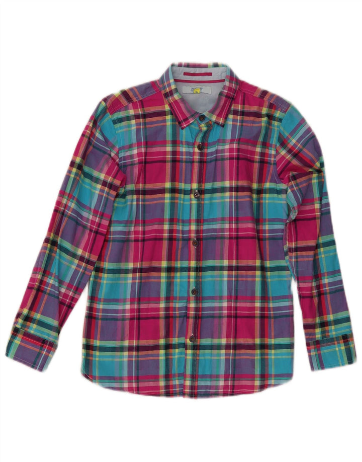 Camisa de flanela masculina TED BAKER 9-10 anos algodão xadrez multicolorido