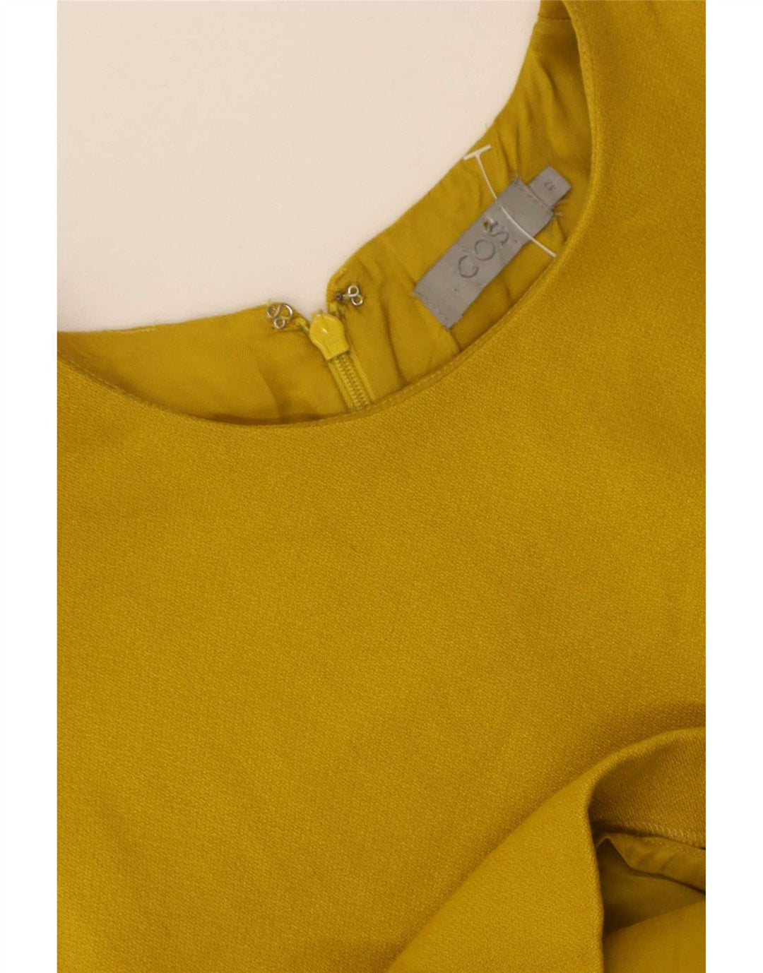 Vestido feminino Cos sem mangas IT 42 amarelo médio