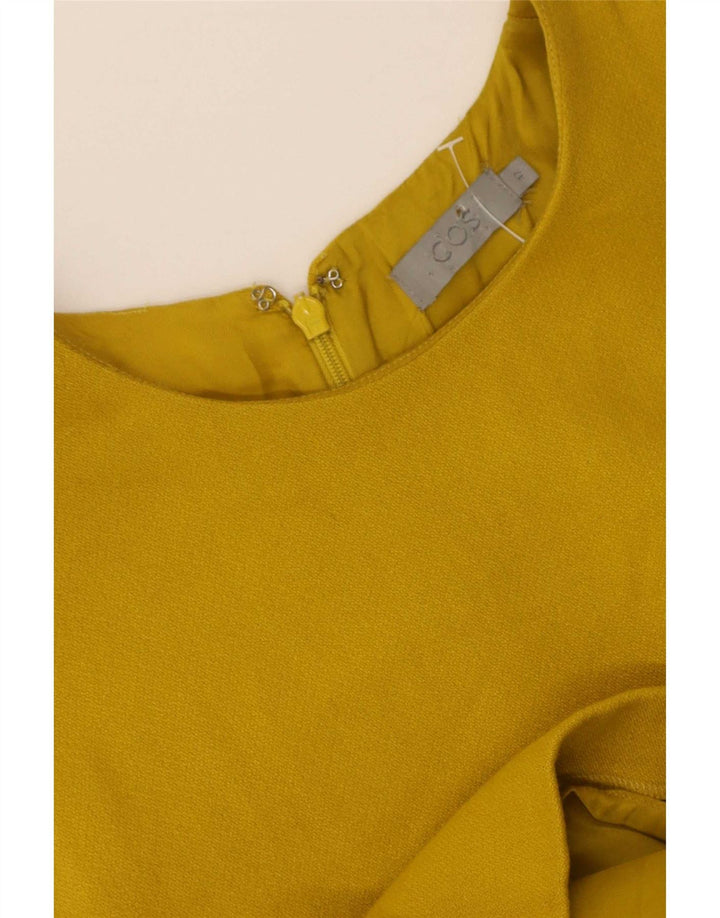 Vestido feminino Cos sem mangas IT 42 amarelo médio