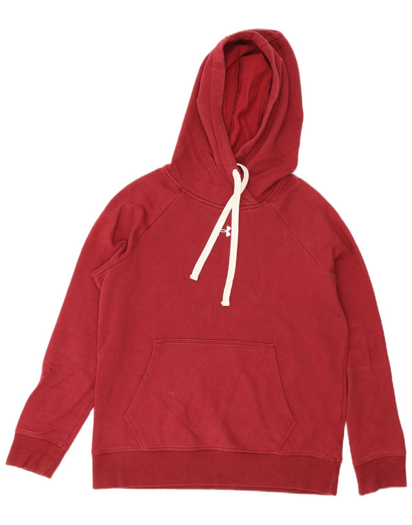 UNDER ARMOUR Mens moletom com capuz XS algodão vermelho