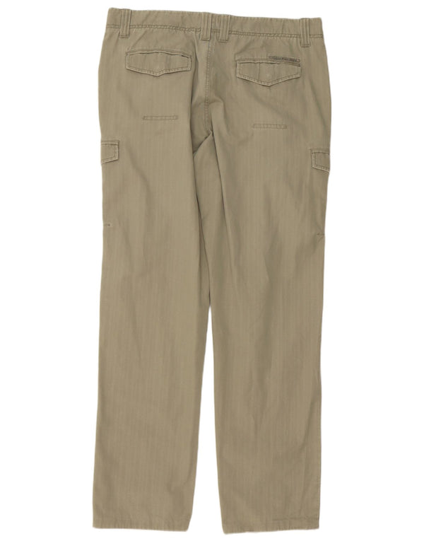 Calvin Klein Jeans Masculino Calça Cargo Reta W34 L34 Algodão Cáqui