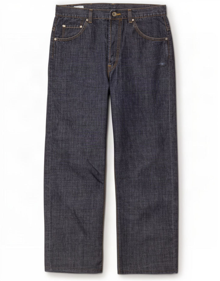 Jeans retos masculinos Lacoste tamanho 42 médio W32 L28 algodão azul marinho