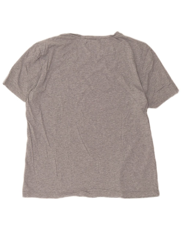 Camiseta gráfica masculina Tommy Hilfiger Top 2XL algodão cinza