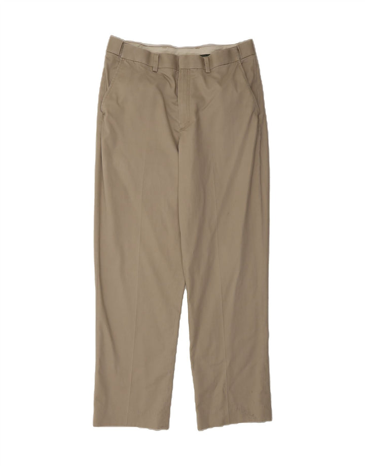 L.L.BEAN Mens Straight Chino Trousers W34 L31 Beige Cotton Vintage L.L.Bean and Second-Hand L.L.Bean from Messina Hembry 