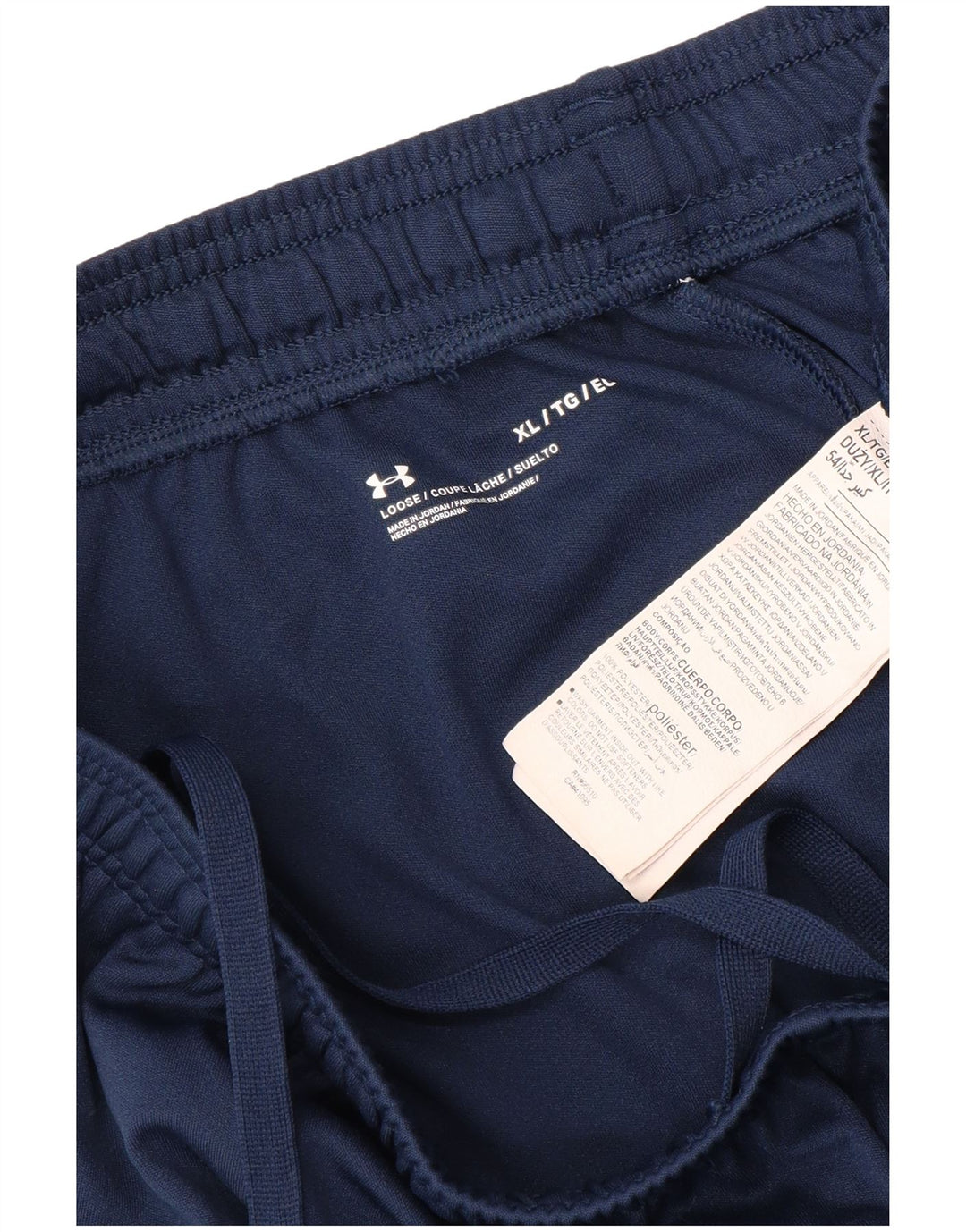 Shorts esportivos gráficos masculinos UNDER ARMOUR XL azul marinho poliéster