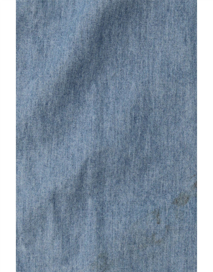 Camisa jeans feminina JOOP algodão azul médio