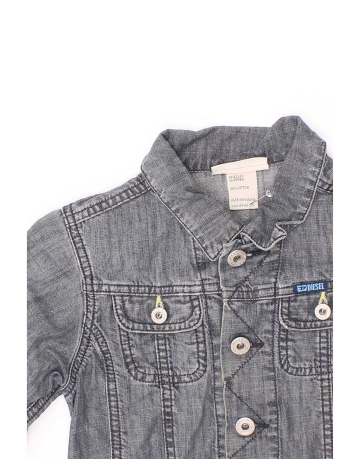 Diesel Jaqueta jeans masculina 2-3 anos algodão azul