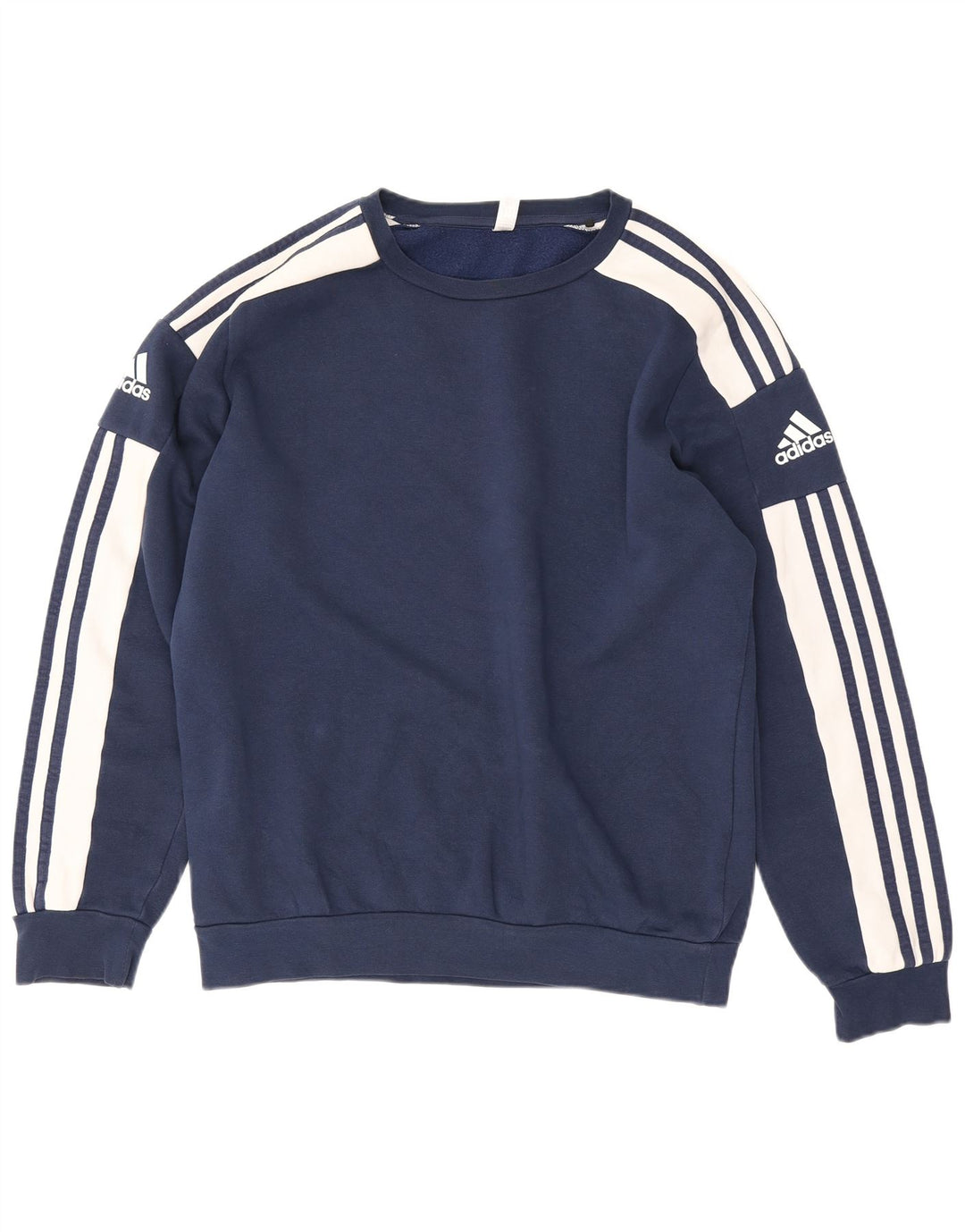 Adidas masculino gráfico moletom jumper médio azul marinho colorblock algodão