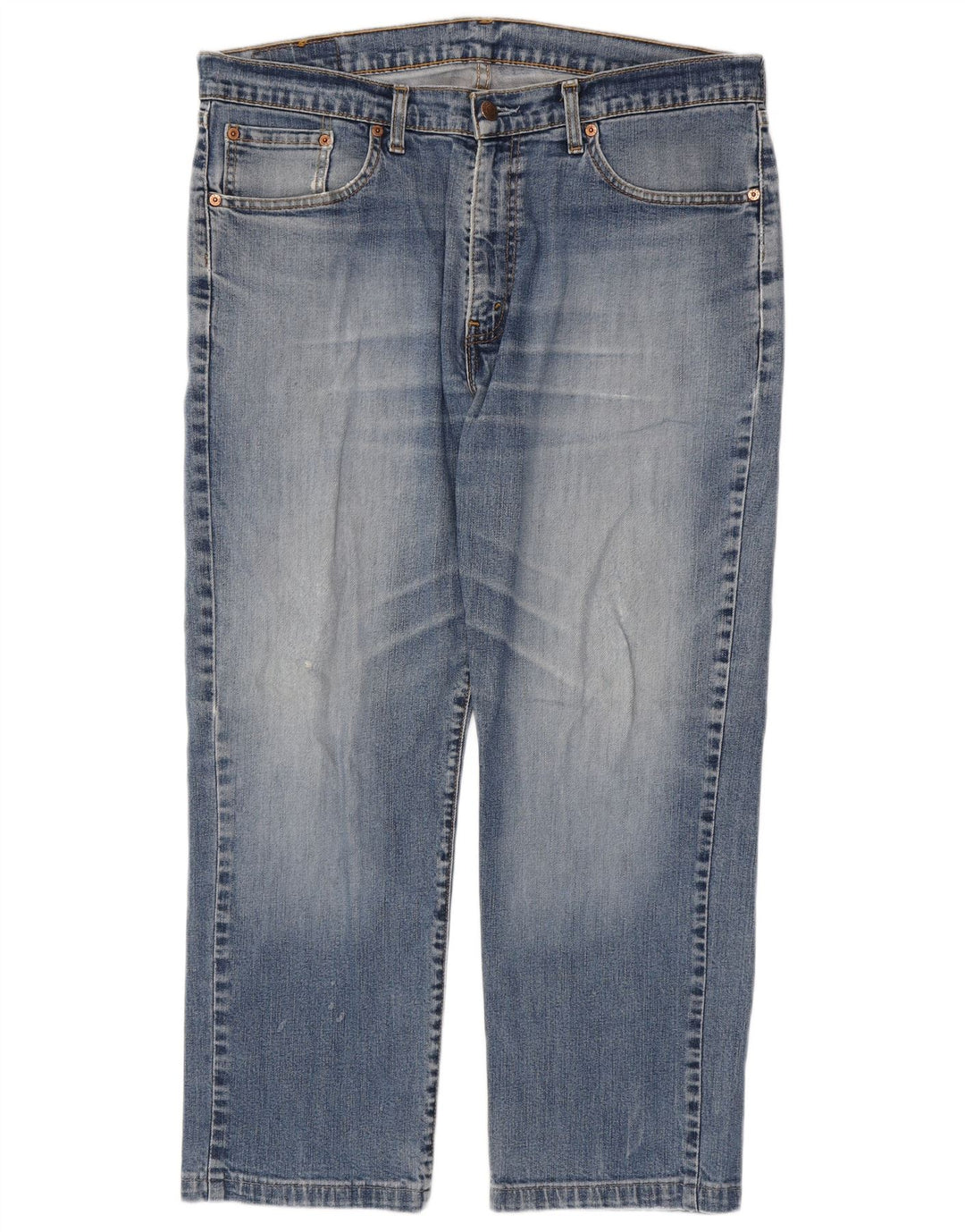 Jeans retos masculinos LEVI'S W38 L27 algodão azul