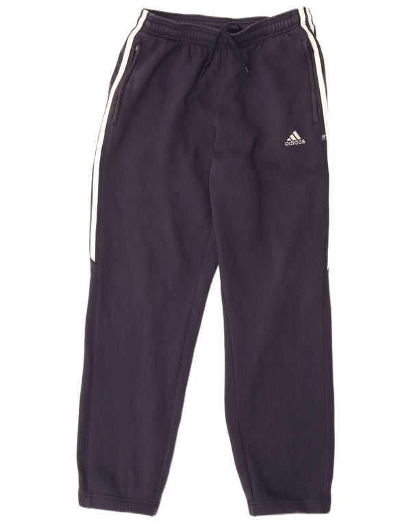 Calça de treino masculina Adidas Joggers médio azul marinho algodão esportivo