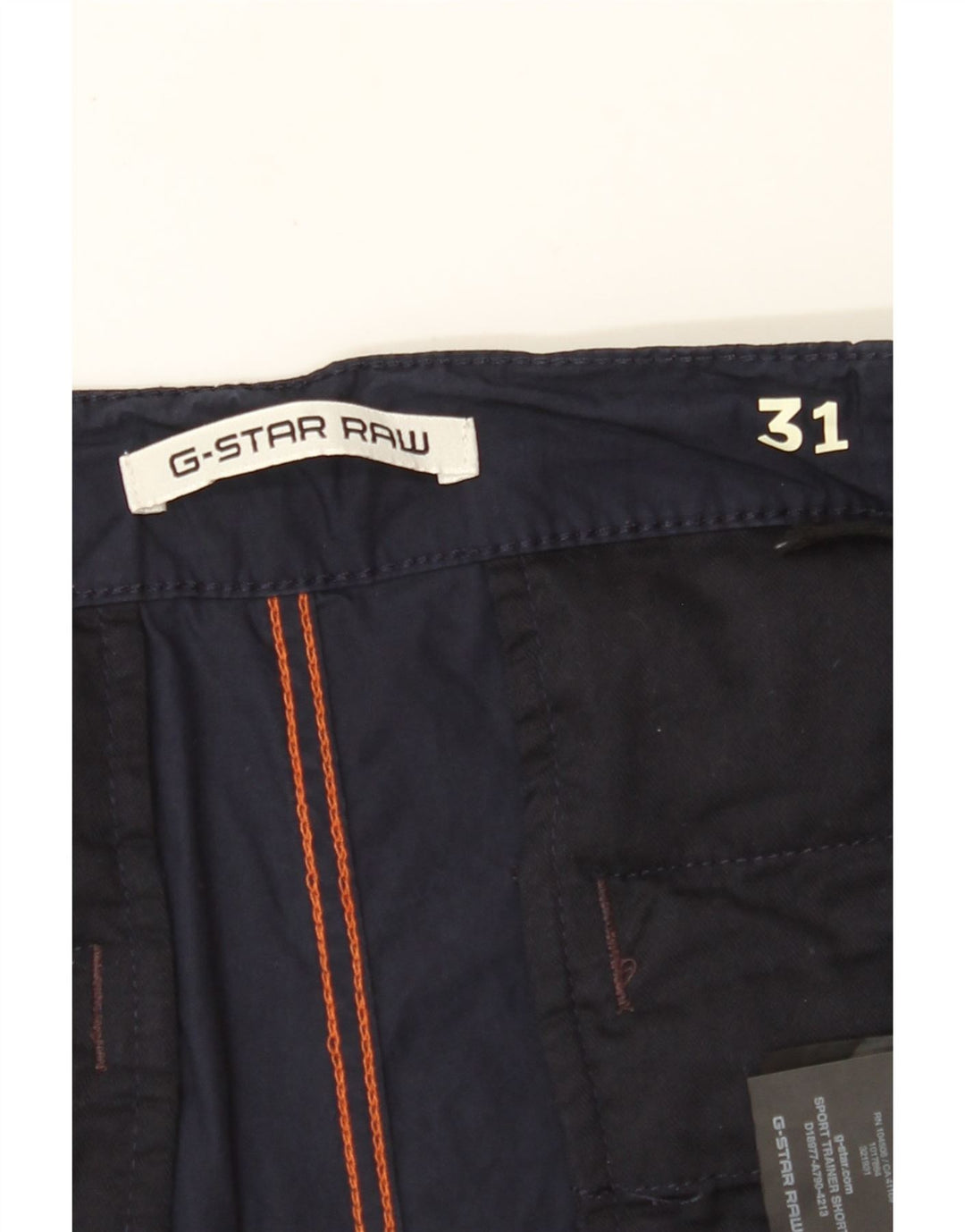 Shorts cargo masculino G-STAR W31 algodão azul marinho médio