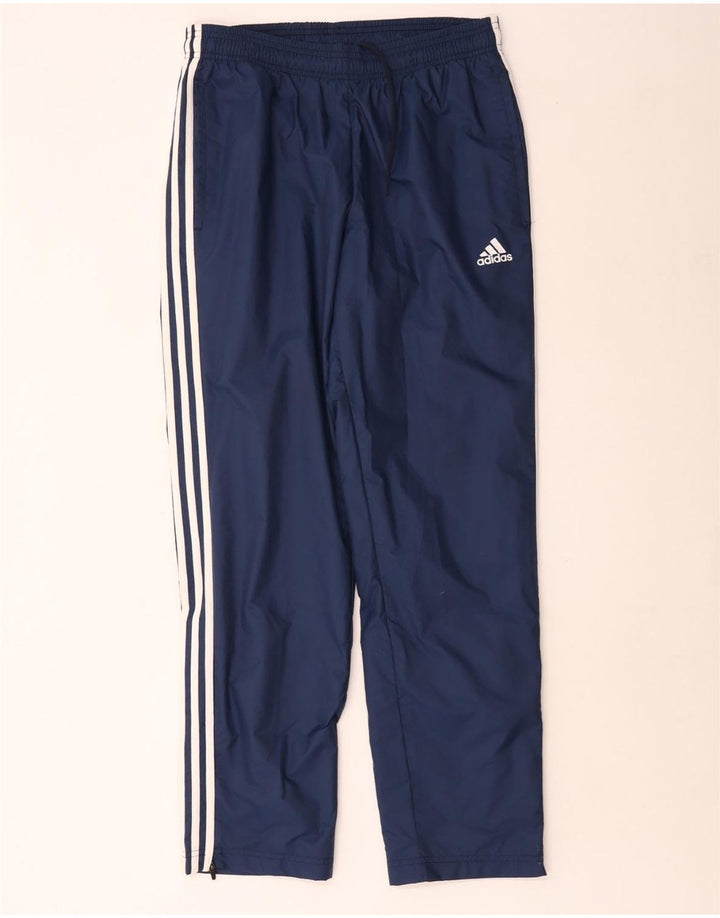 Calça de treino masculina Adidas médio azul marinho poliéster