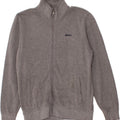 ASICS Mens Tracksuit Top Jacket Medium Grey Cotton Vintage Asics and Second-Hand Asics from Messina Hembry 