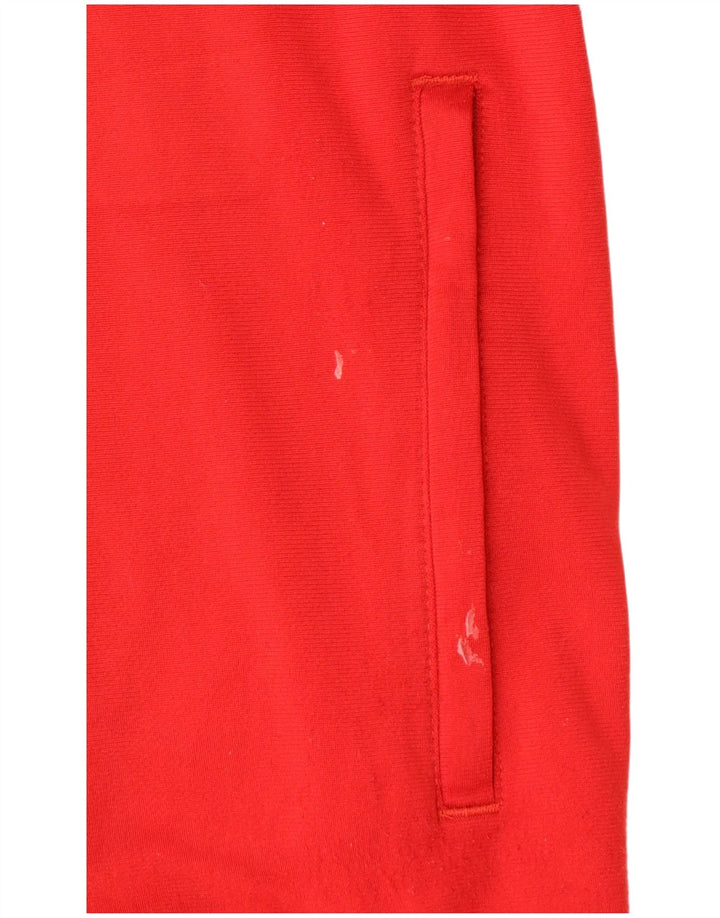 ADIDAS Meninos Tracksuit Top Jacket 13-14 Anos Vermelho Colourblock Poliéster