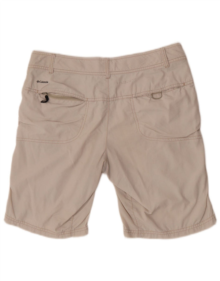 Shorts cargo feminino Columbia US 8 médio W30 off white nylon