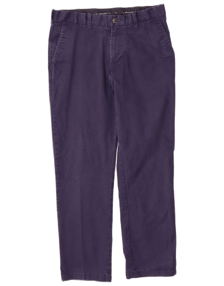 Calça Chino Regular Masculina Marks & Spencer Blue Harbor W34 L29 Azul Marinho