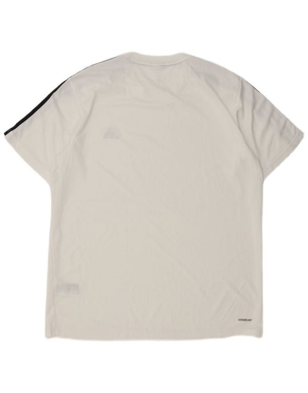 Adidas Mens Aeroready Camiseta Top XL Branco Poliéster