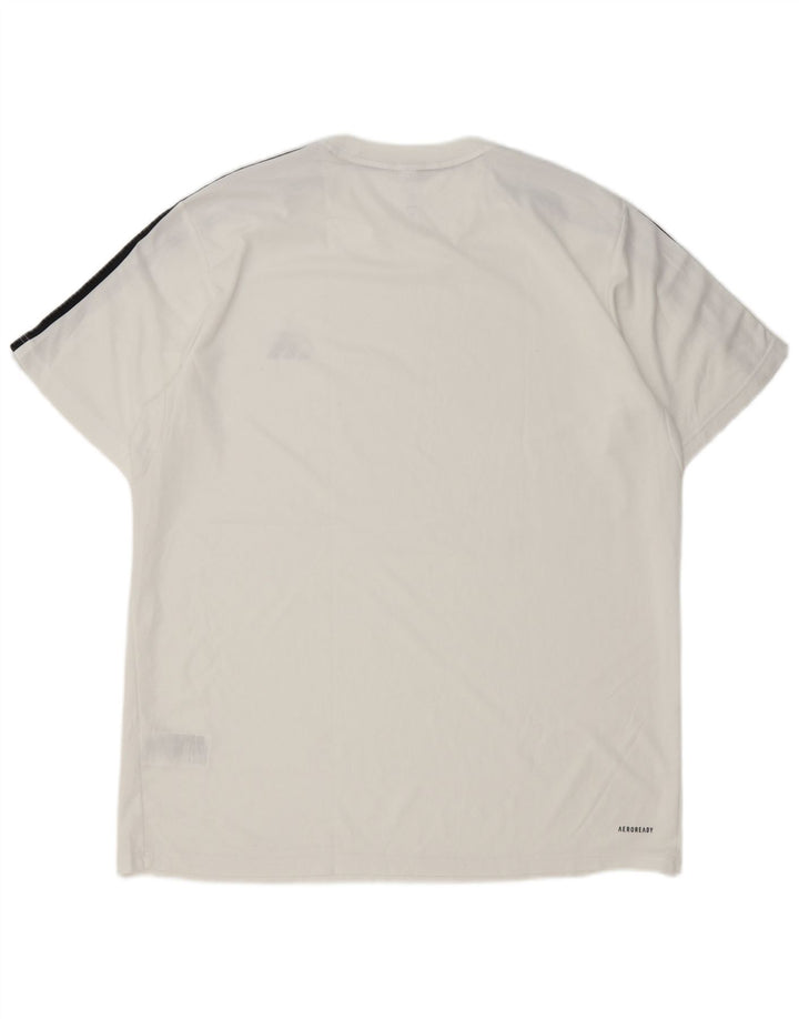 Adidas Mens Aeroready Camiseta Top XL Branco Poliéster