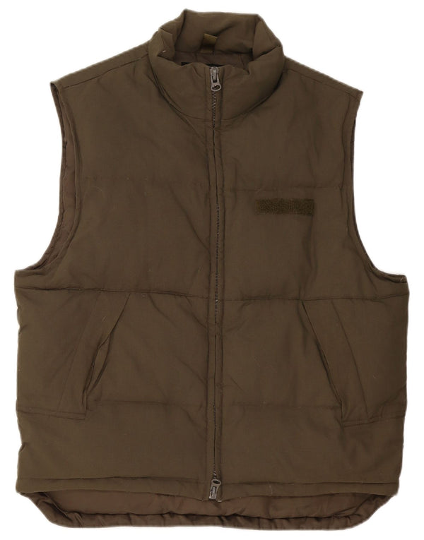 Colete acolchoado masculino Wrangler UK 40 grande cáqui