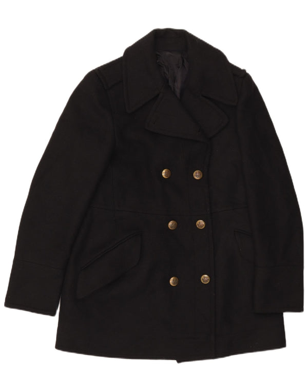 Casaco feminino vintage UK 14 médio preto