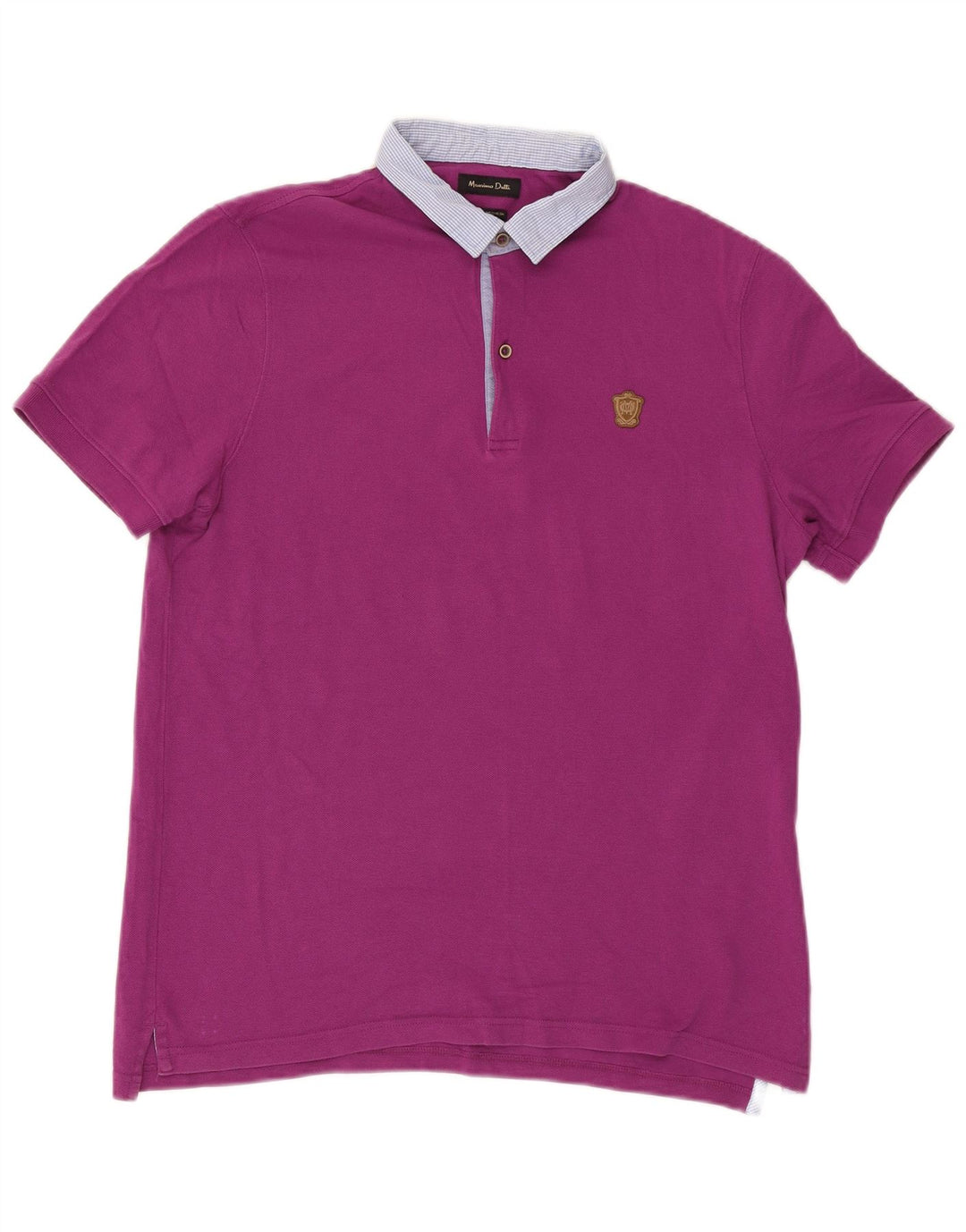 Camisa polo masculina de rugby Massimo Dutti XL roxa