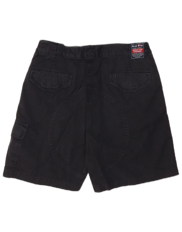 Murphy & Nye Mens Cargo Shorts W31 Médio Algodão Preto