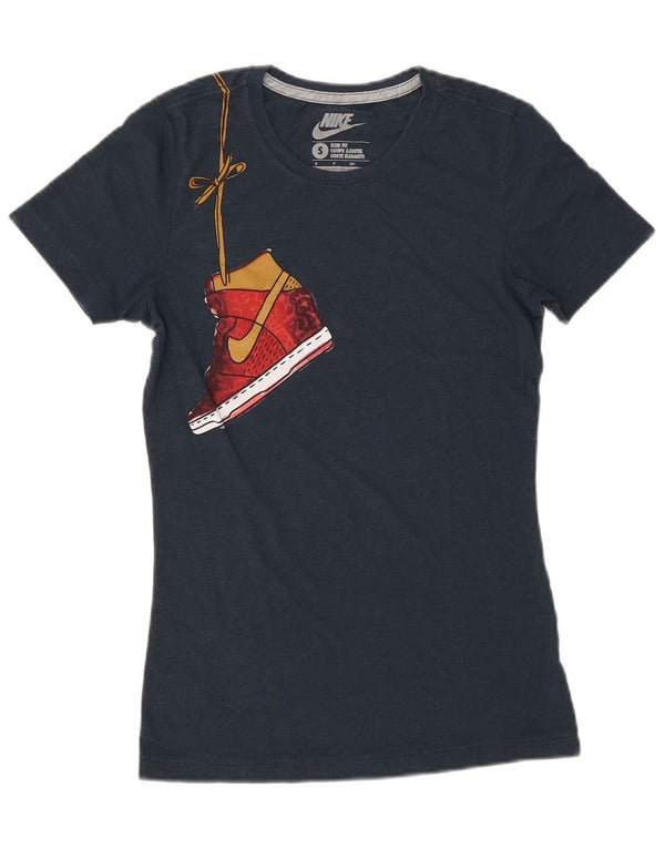 Camiseta Nike Masculina Slim Fit Graphic Top Pequeno Azul Marinho