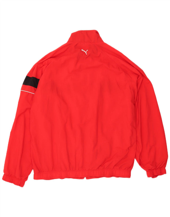 PUMA Mens Graphic Tracksuit Top Jaqueta Grande Poliéster Vermelho