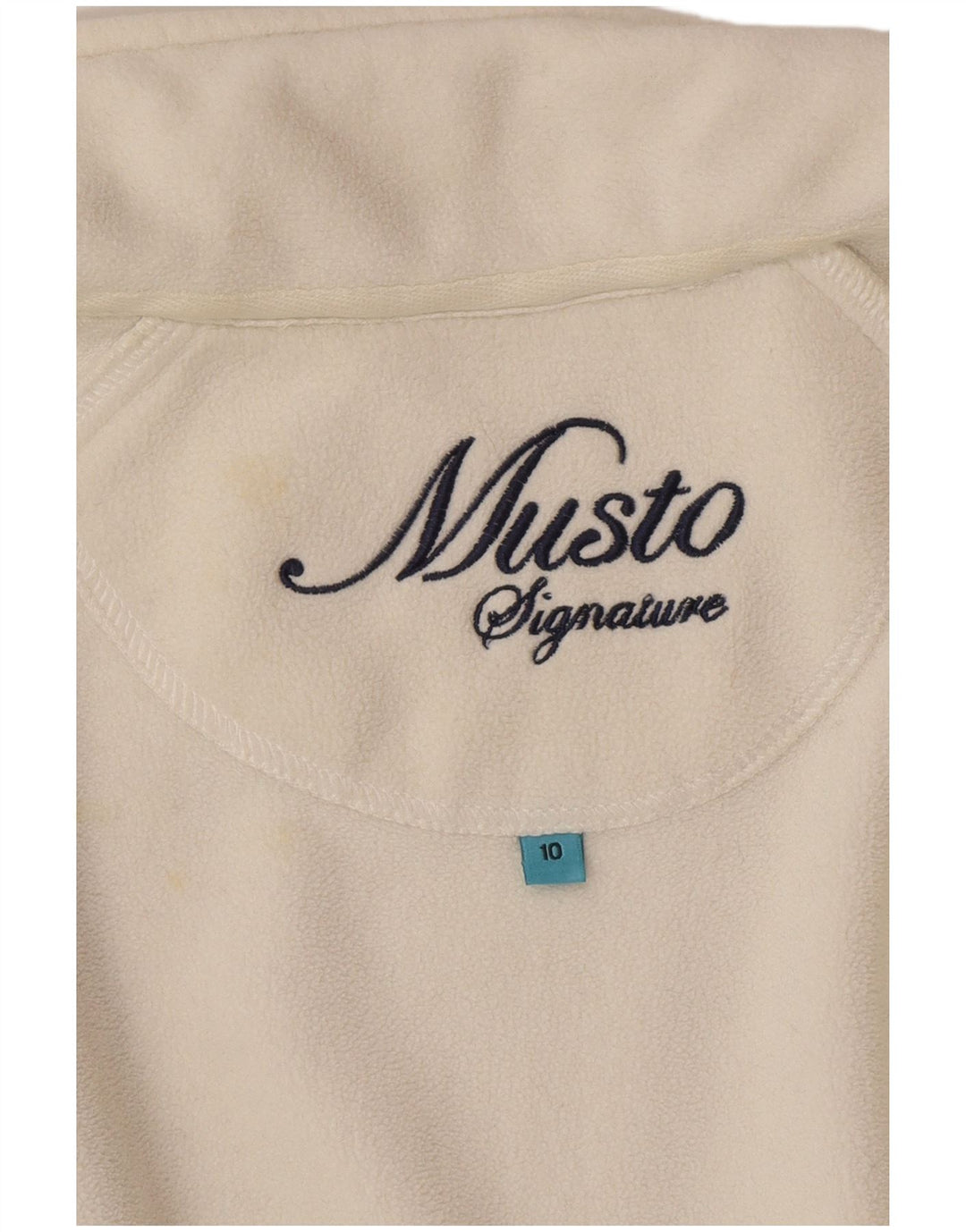 Jaqueta de lã feminina Musto UK 10 poliéster branco pequeno