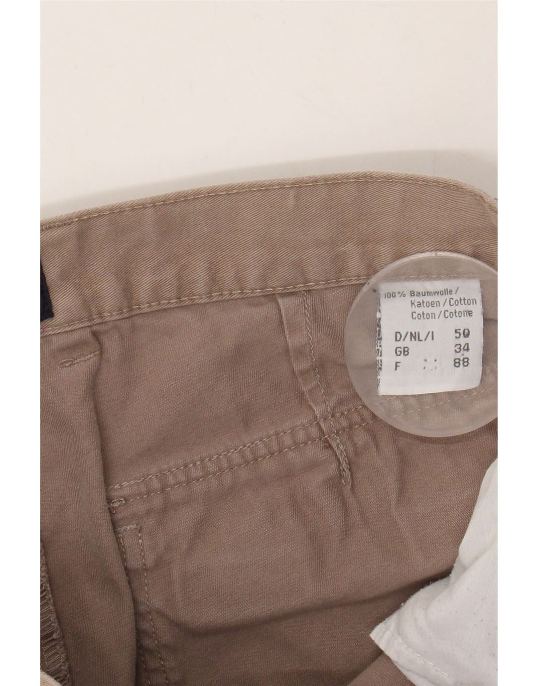 COTTON REPUBLIC Mens Straight Cargo Trousers W34 L30 Grey Cotton Vintage Cotton Republic and Second-Hand Cotton Republic from Messina Hembry 