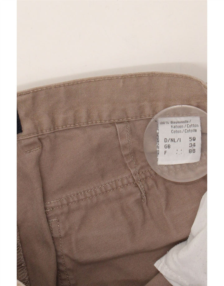 COTTON REPUBLIC Mens Straight Cargo Trousers W34 L30 Grey Cotton Vintage Cotton Republic and Second-Hand Cotton Republic from Messina Hembry 
