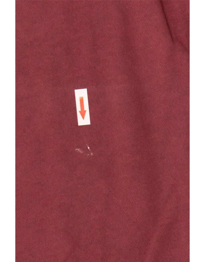 Moletom masculino branco material jumper grande algodão cor de vinho