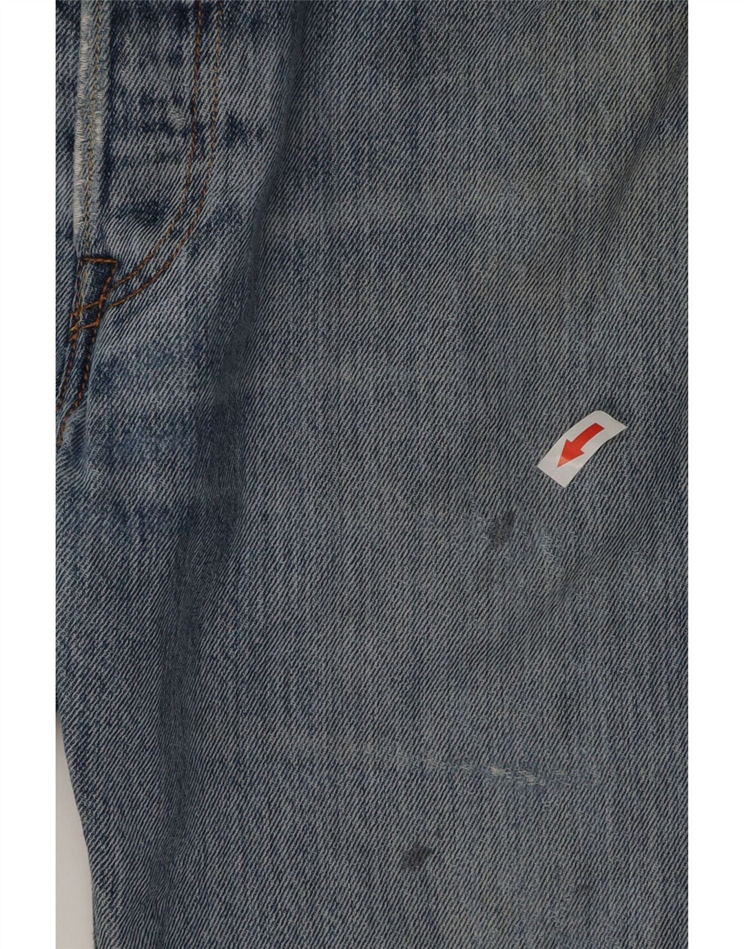 Shorts jeans masculino Levi's 501 Distressed W32 algodão azul médio