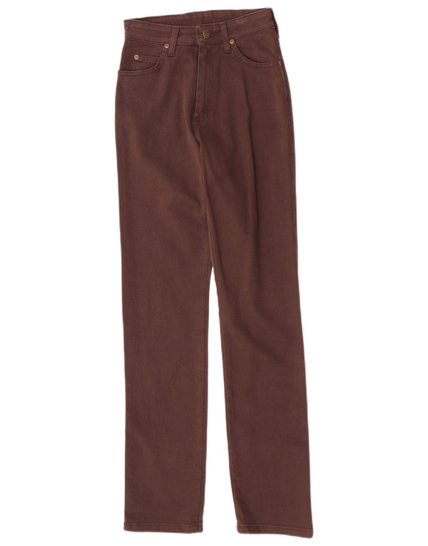 Jeans retos femininos Lee W27 L31 algodão marrom