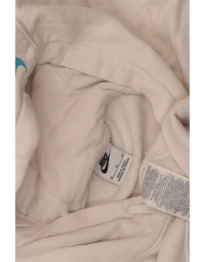 Nike masculino gráfico moletom com capuz XL algodão branco